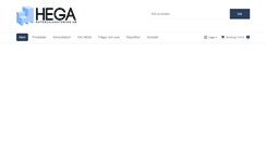 Desktop Screenshot of hega.se