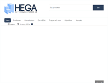 Tablet Screenshot of hega.se